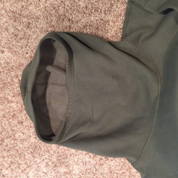Zyia Hoodie Sweatshirt Women's Size Medium Green Pockets - Picture 2 of 12